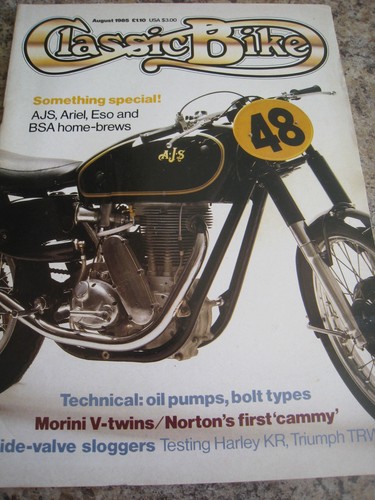 Classic bike aug 1985 ajs - 1985,