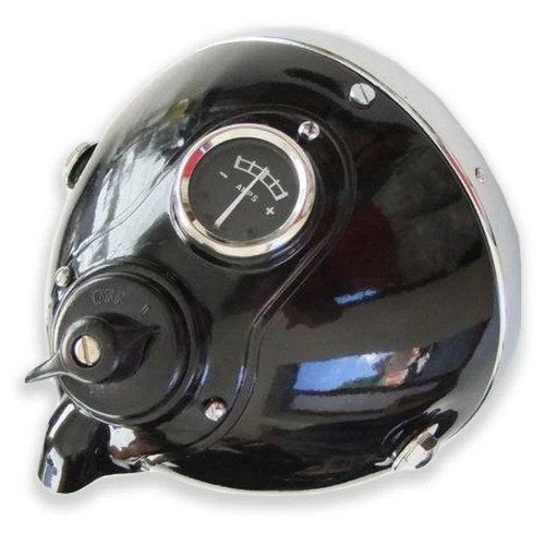 Lucas type headlight black - ,