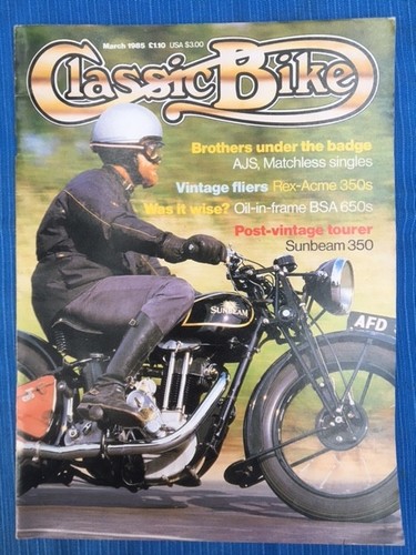 Classic bike mar ajs - bike, mar'85,