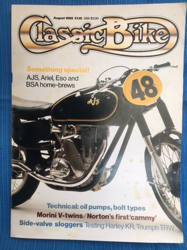 Classic bike aug 85 - bike, aug'85