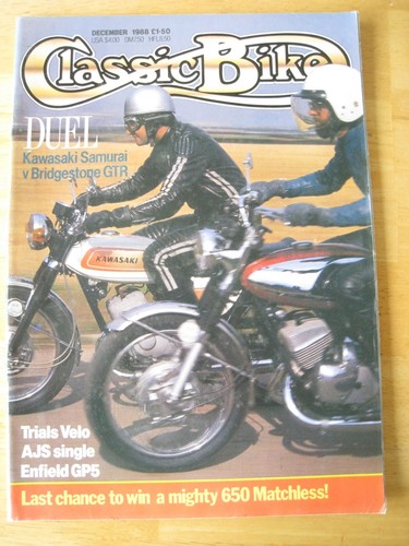 Classic bike magazine dec 1988 - magazine,