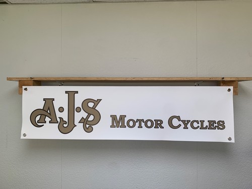Ajs motorcycles banner classic - ajs,