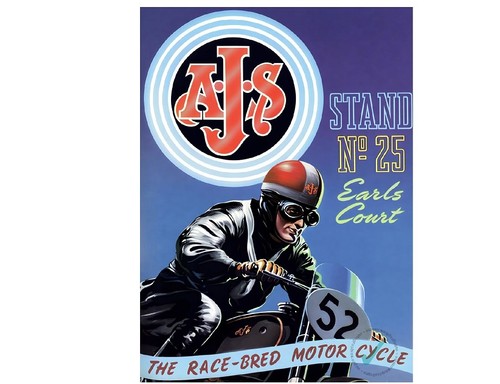 Classic bike ajs - bike, posters