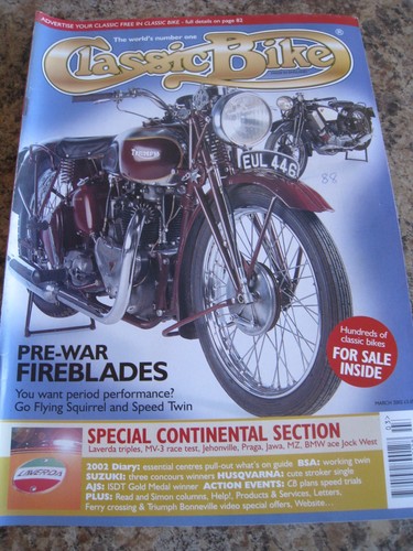 Classic bike mar 2002 - mar, pre-war