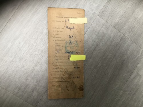 Ajs 799cc 1925 memorabilia - ,